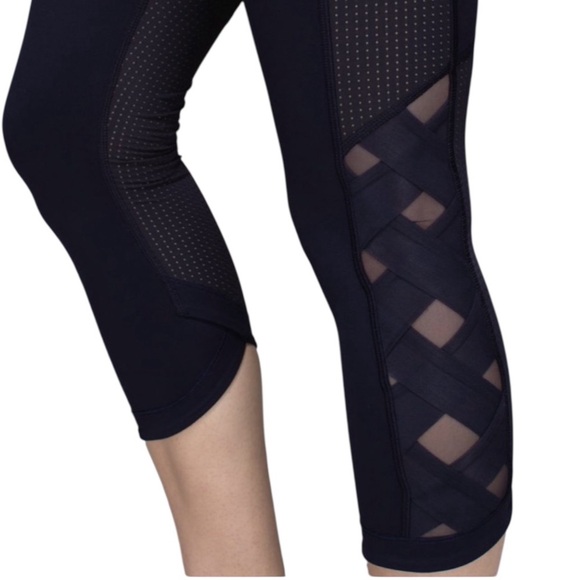 Lululemon Var-City Crop Legging Navy Blue Size 4 - Picture 14 of 15
